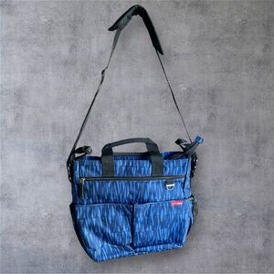 SKIP HOP - DUO SIGNATURE DIAPER BAG BLUE GRAFFITI - NWOT